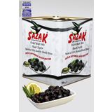 sazak zeytin zeytinyağı Sazak Siyah Yağlı Sele 10 Kg (381-410) 3xs Small Küçük Kalibre Doğal Siyah Zeytin