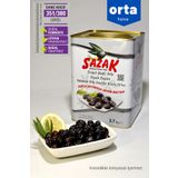Sazak Zeytin Zeytinyağı Siyah Zeytin Yağlı Sele Zeytin Orta Kalibre Net 3.7 Kg (351-380 2Xs) Doğal Fermente Ekonomik Boy