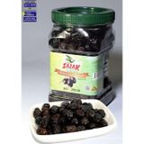 Sazak Zeytin Zeytinyağı Yağlı Sele Siyah Zeytin Iri Kalibre Doğal Tatlandırma Doğal Fermente Siyah Zeytin 900 Gr 261-290