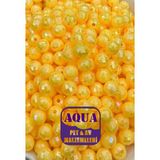 Sazan Boncuğu 10 Mm Dar Delikli Kesme Parlak Sarı 10 Adet Cam Göz Sazan Boncuğu - Disko Topu Boncuk Janjanlı Sazan Boncuğu Carp Fish Food