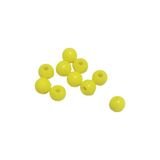 Sazan Boncuğu 8 mm Limoni Sarı Delikli Plastik Balıkçı Boncuk 20 Adet - Floresan Sarı