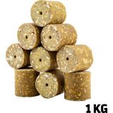 Sazan Yemi - Delikli Küspe - Mısır - Silindir - 1 Kg Paket