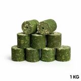 Sazan Yemi - Delikli Küspe - Mısır - Silindir - Yeşil - 1 Kg Paket