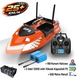 SAZAN YEMLEME BOTU Flytec V802 Pro 500M Menzilli, GPS'li, 160 Konumlu, Oto Eve Dönüş, Yüksek Kapasiteli Batarya, Yüksek Hızlı (25Km/S Hız) Balık, Sazan Yemleme Teknesi ve Botu+Çantalı+Ekstra Bataryalı