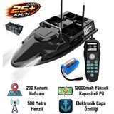 SAZAN YEMLEME BOTU Flytec V803 Pro 500M Menzilli, GPS'li, 200 Konumlu, Oto Eve Dönüş, Yüksek Kapasiteli Batarya, 25Km/S Hızlı Balık, Sazan Yemleme Teknesi ve Botu + Çantalı Normal Paket