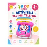 SAZE Aktiviteli Sevimli Oyuncak Telefon 2+ Yaş Fonksiyonsuz Eğitici Çevirmeli Telefon Oyuncağı