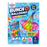 SAZE Bunch O Balloons Renkli Su Balonu 100 Adet 3+ Yaş Hızlı Dolum Kendiliğinden Bağlanan Su Balonu Seti