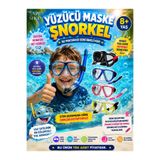 SAZE Çocuk Yüzücü Maske Şnorkel Seti 8+ Yaş Ayarlanabilir Deniz Havuz Dalış Gözlüğü ( JS-M388 )