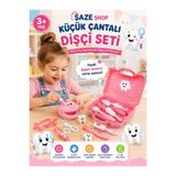 SAZE Küçük Çantalı Dişçi Oyun Seti 3+ Yaş Çocuk Doktor Çantası Diş Kontrol ve Muayene Oyuncağı Eğitici Rol Yapma Seti