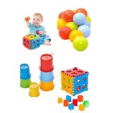 SAZE Oyuncak Sevimli Kule Bul Tak Puzzle Eğitici Zeka Geliştirici Set