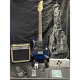 Sazhane Mavi Elektro Gitar Full Set – 15W Bluetooth Amfi - BLS (MAVİ SUNBURST)