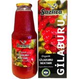 Sazlıca Organik Gilaburu Nektarı 1000 ml Meyve Suyu Aromasıyla Doğal Lezzet Sunar - 1 lt