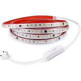 Sb-6508 Led Şerit, Beyaz Ve Gün Işığı Şerit Led Işık 120 Led, Silikonlu 10 Cm Kesilebilir, Aç Kapat Butonlu Fişli, Tak Çalıştır Gizli T
