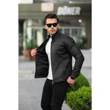 S/B Collection SB Collection Erkek Siyah Baharlık Deri Ceket - XL - Siyah Karbon
