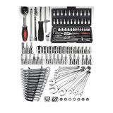 SB GLOBAL KOPYA - 58 Parça 46mini Lokma Takımı Otomatik Cırcırlı 1/4" 12 Parça Kombine Açık Ağız-yıldız