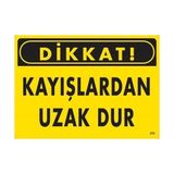 Sb Shopping Dikkat Kayışlardan Uzak Dur Uyarı Levhası 25X35 KOD:225