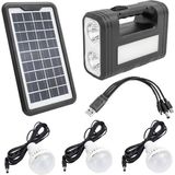 Sb Shopping GD-8017T Solar Panelli 3 Ampullü Solar Aydınlatma Sistemi