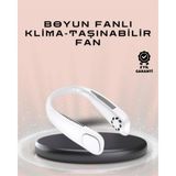 Sb Shopping Giyilebilir Sessiz Fan | 224G Hafif, Bladeless Güvenli Tasarım, 5 Vitesli Soğutma, USB Şarjlı Fan