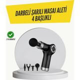 Sb Shopping Mini Masaj Tabancası 4 Başlık 6 Hız Ayarlı
