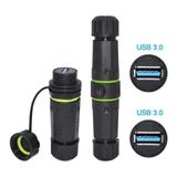 Sb Shopping PM-24598 Dişi - Dişi IP68 Su Geçirmez 3.0 Usb-A Konnektör - Ebatlar