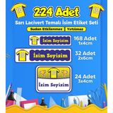 Sb Store Fenerbahçe Okul Kreş İsim Etiketi Kalem Defter Özel İsim Yazılabilen Etiket Seti Model 33 - 224 Adet