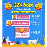 Sb Store Okul Kreş Etiketi Kalem Defter Özel İsim Yazılabilen Etiket Seti Model 102 (224 Adet)