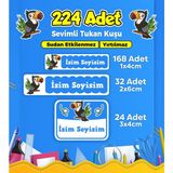 Sb Store Okul Kreş Etiketi Kalem Defter Özel İsim Yazılabilen Etiket Seti Model 105 (224 Adet)