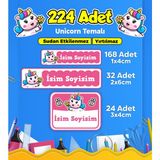Sb Store Okul Kreş Etiketi Kalem Defter Özel Isim Yazılabilen Etiket Seti Model 122 - 224 Adet