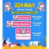 Sb Store Okul Kreş Etiketi Kalem Defter Özel Isim Yazılabilen Etiket Seti Model 124 - 224 Adet