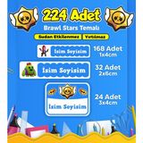 Sb Store Okul Kreş Etiketi Kalem Defter Özel Isim Yazılabilen Etiket Seti Model 126 - 224 Adet