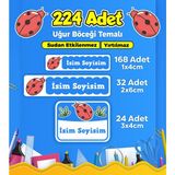 Sb Store Okul Kreş Etiketi Kalem Defter Özel Isim Yazılabilen Etiket Seti Model 129 - 224 Adet