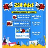 Sb Store Okul Kreş Etiketi Kalem Defter Özel Isim Yazılabilen Etiket Seti Model 131 - 224 Adet