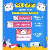 Sb Store Okul Kreş Etiketi Kalem Defter Özel Isim Yazılabilen Etiket Seti Model 132 - 224 Adet