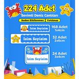 Sb Store Okul Kreş Etiketi Kalem Defter Özel Isim Yazılabilen Etiket Seti Model 136