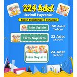 Sb Store Okul Kreş Etiketi Kalem Defter Özel Isim Yazılabilen Etiket Seti Model 139