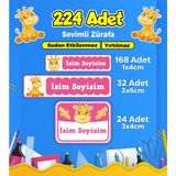 Sb Store Okul Kreş Etiketi Kalem Defter Özel Isim Yazılabilen Etiket Seti Model 142