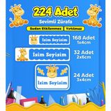 Sb Store Okul Kreş Etiketi Kalem Defter Özel Isim Yazılabilen Etiket Seti Model 143