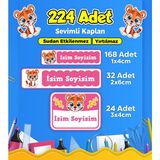 Sb Store Okul Kreş Etiketi Kalem Defter Özel Isim Yazılabilen Etiket Seti Model 144