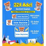 Sb Store Okul Kreş Etiketi Kalem Defter Özel Isim Yazılabilen Etiket Seti Model 145