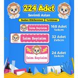 Sb Store Okul Kreş Etiketi Kalem Defter Özel Isim Yazılabilen Etiket Seti Model 146