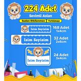 Sb Store Okul Kreş Etiketi Kalem Defter Özel Isim Yazılabilen Etiket Seti Model 147