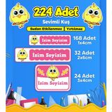 Sb Store Okul Kreş Etiketi Kalem Defter Özel Isim Yazılabilen Etiket Seti Model 152