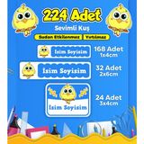 Sb Store Okul Kreş Etiketi Kalem Defter Özel Isim Yazılabilen Etiket Seti Model 153