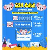 Sb Store Okul Kreş Etiketi Kalem Defter Özel Isim Yazılabilen Etiket Seti Model 159