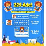 Sb Store Okul Kreş Etiketi Kalem Defter Özel Isim Yazılabilen Etiket Seti Model 171 - 224 Adet
