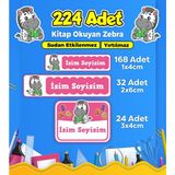 Sb Store Okul Kreş Etiketi Kalem Defter Özel Isim Yazılabilen Etiket Seti Model 176 - 224 Adet