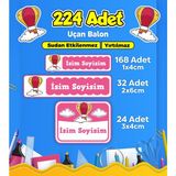 Sb Store Okul Kreş Etiketi Kalem Defter Özel Isim Yazılabilen Etiket Seti Model 178 - 224 Adet