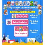 Sb Store Okul Kreş Etiketi Kalem Defter Özel Isim Yazılabilen Etiket Seti Model 188 - 224 Adet