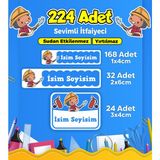 Sb Store Okul Kreş Etiketi Kalem Defter Özel Isim Yazılabilen Etiket Seti Model 206 - 224 Adet