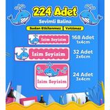 Sb Store Okul Kreş Etiketi Kalem Defter Özel Isim Yazılabilen Etiket Seti Model 208 - 224 Adet